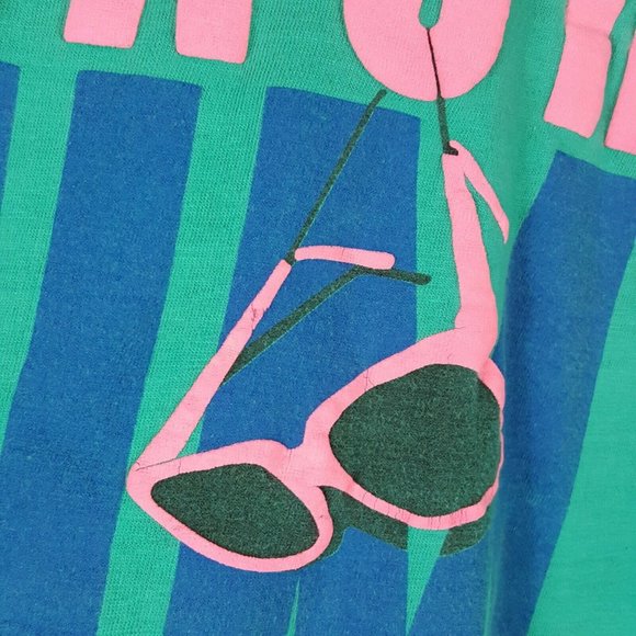 Vtg 90s Beach Bum Cannon Beach Tank Top XL Green - Picture 5 of 9